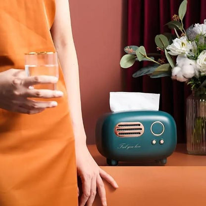 Vintage Radio Box Tissue Holder