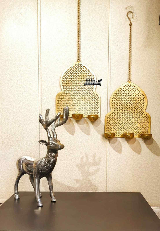 Hanging 3 Light Jhoraka 2 Pcs Set