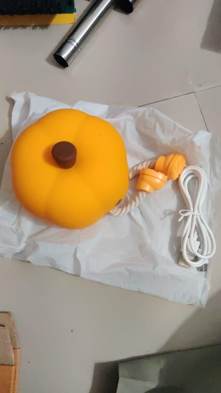 Sad Pumpkin Silicone Lamp