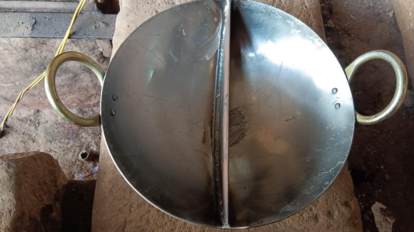 2 in 1 Partition Kadai Multifunctional Cooking Pot