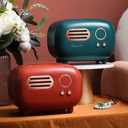 Vintage Radio Box Tissue Holder
