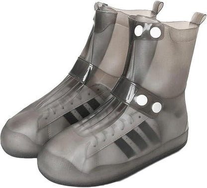 Waterproof Rain Shoe Covers with Secure Button Closure