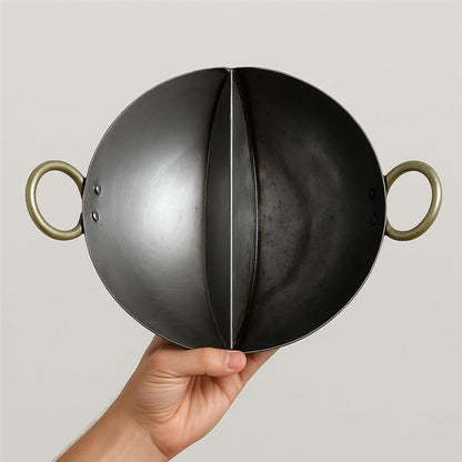 2 in 1 Partition Kadai Multifunctional Cooking Pot