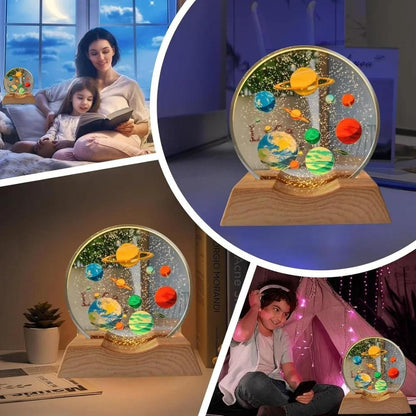 Space Glitter Starry Crystal Galaxy Visualization Lamp