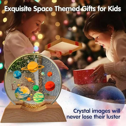 Space Glitter Starry Crystal Galaxy Visualization Lamp