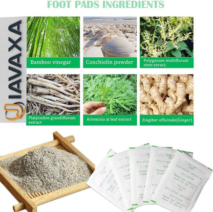 Deep Cleansing Foot Pads for Detox & Relaxation | Internal Toxin Removal, Pain Relief, Better Sleep & Circulation for Men & Women (Pack of 2) 20 Patches